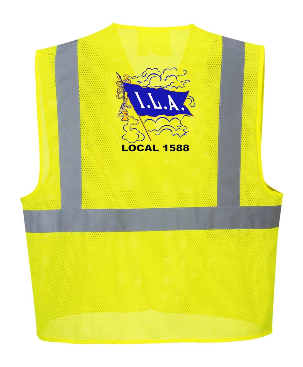 Embroidered hot sale safety vest